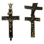 Reliekhouder - Brons, Hout - 1850-1900 - Croce reliquiario