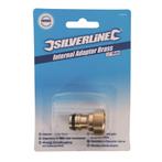 Silverline Messing tuinslangadapter - snelkoppeling - 1/2..., Ophalen of Verzenden, Nieuw
