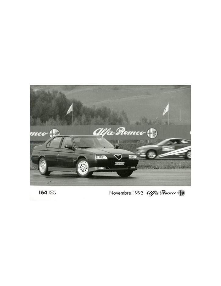 1993 ALFA ROMEO 164 Q4 PERSFOTO, Boeken, Auto's | Folders en Tijdschriften, Alfa Romeo