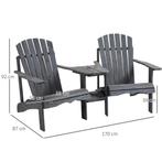 TRUUSK Set Van 2 Terrasstoelen Met Tafel En Parasolgat, Ergo, Verzenden, Nieuw