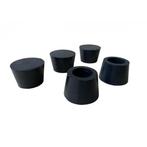 Conische siliconen stoppen 31/39 mm 5 stuks (Poedercoaten), Verzenden, Nieuw