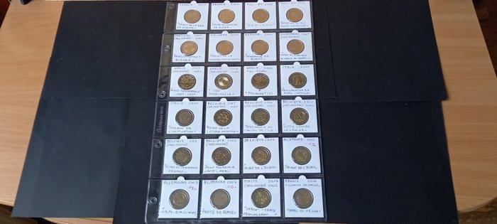 Europa. 2 Euro 2002-2025/24 pieces (Zonder Minimumprijs), Postzegels en Munten, Munten | Europa | Euromunten