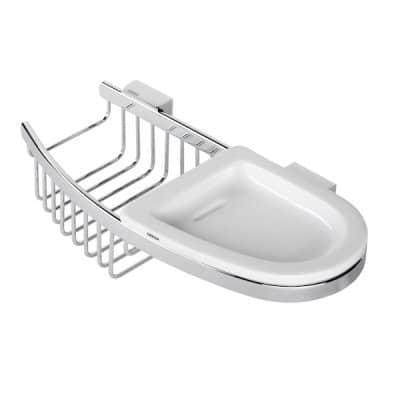 Geesa - Geesa Basket Wing Flaconhouder + Porseleinen Inzet, Doe-het-zelf en Verbouw, Sanitair, Nieuw, Ophalen of Verzenden