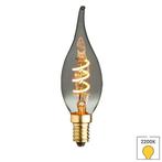LED kaarslamp vlam E14 | 1.2 watt | 2200K warm wit | Smoke |, Verzenden, Nieuw, E14 (klein), Overige typen