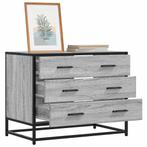 vidaXL Ladekast 70x41x56 cm bewerkt hout grijs sonoma, Kinderen en Baby's, Kinderkamer | Commodes en Kasten, Verzenden, Nieuw