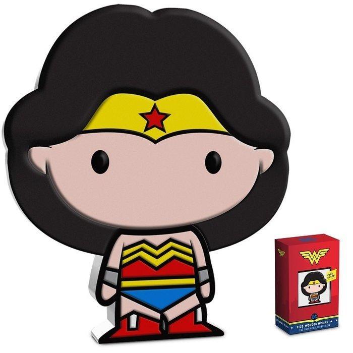 Niue. 2 Dollars 2020 Wonder Woman DC Comics Chibi Coin 1 Oz, Postzegels en Munten, Munten | Europa | Niet-Euromunten