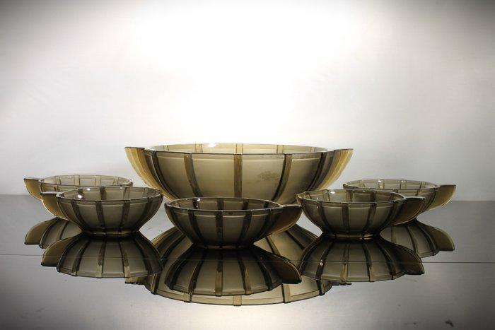 pavilux - Dessertservies (6) - Glas, Antiek en Kunst, Kunst | Designobjecten