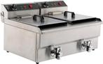 Combisteel Friteuse | Elektrisch | 8+8L | 2x 230v | Aftapkra, Ophalen of Verzenden, Nieuw in verpakking