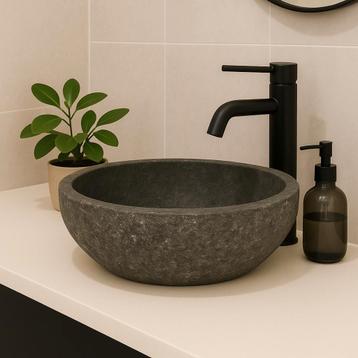 Wasbak | Wastafel | Natuursteen | Ovaal | 40-45x30-35cm beschikbaar voor biedingen