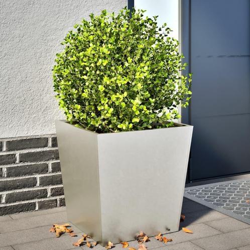 vidaXL Plantenbakken 2 st 50x50x50 cm roestvrij staal, Tuin en Terras, Bloembakken en Plantenbakken, Nieuw, Metaal, Verzenden