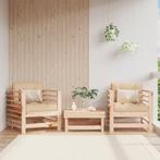 vidaXL Tuinstoelen 2 st met kussens massief grenenhout, Tuin en Terras, Tuinsets en Loungesets, Verzenden, Nieuw, Tuinset