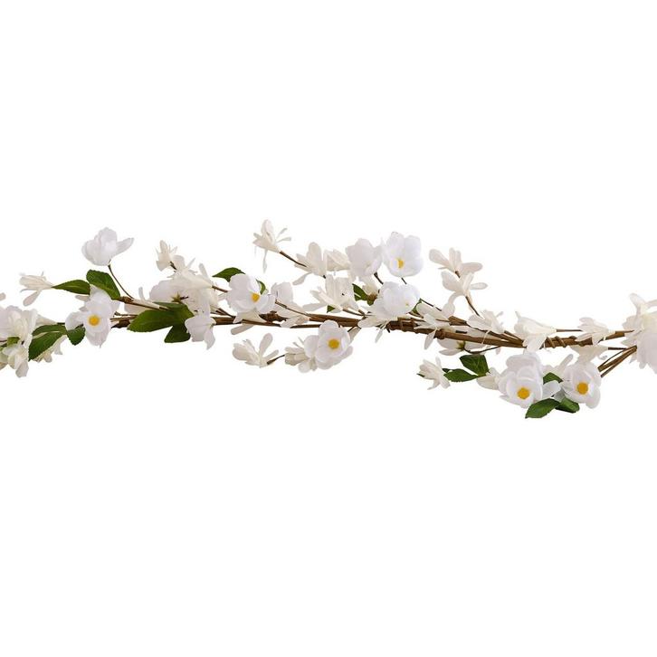 Witte Slinger Kunstbloemen 1,8m, Hobby en Vrije tijd, Feestartikelen, Nieuw, Verzenden