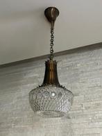 Kroonluchter - Koper - ijzer(ketting) - geperst glas