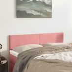 vidaXL Hoofdborden 2 st 72x5x78/88 cm fluweel roze, Verzenden, Nieuw, Stof