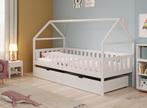 Huisjesbed - Wit - 90x200 cm - Kinderbed 1 persoons 2 lades, Kinderen en Baby's, Kinderkamer | Bedden, Verzenden, Nieuw