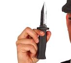 Mes Zwart Zilver 19cm, Verzenden, Nieuw