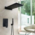 Zwarte led regendouche, Verzenden, Nieuw, Douche