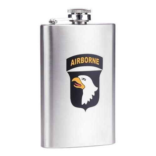 Zakfles/heupflacon RVS 150ml - 101st Ariborne NIEUW, Sport en Fitness, Overige Sport en Fitness, Nieuw, Ophalen of Verzenden