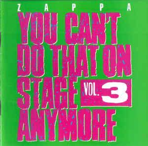 cd - Zappa - You Cant Do That On Stage Anymore Vol. 3, Cd's en Dvd's, Cd's | Overige Cd's, Zo goed als nieuw, Verzenden