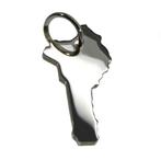 Zilveren Landkaart Benin ketting hanger, Verzenden, Nieuw