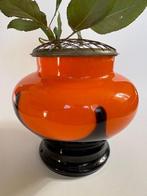 Vaas - Glas - Rozen, bloemensteker, Antiek en Kunst, Kunst | Designobjecten