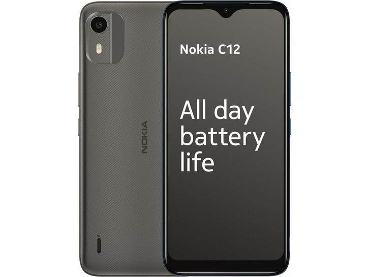 Nokia C12 - Smartphone - 3GB RAM - 64GB opslag - Grijs, Telecommunicatie, Mobiele telefoons | Nokia, Zo goed als nieuw, Verzenden