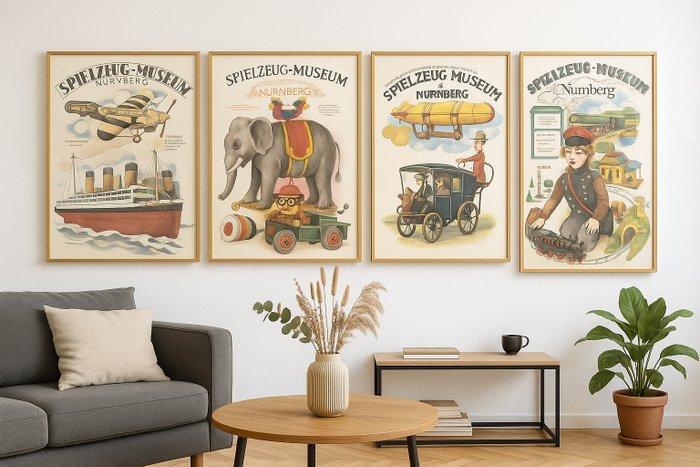 FritzHenryOerter - Vintage Originele Museum Posters -, Antiek en Kunst, Kunst | Tekeningen en Foto's