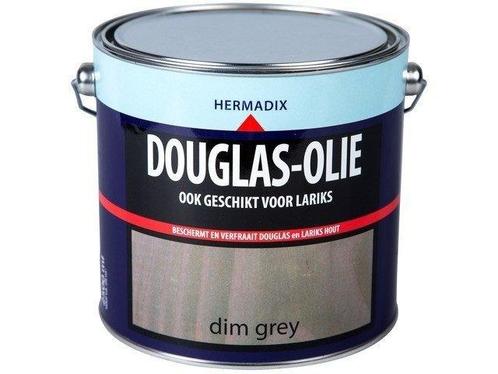 Hermadix Douglas Olie Dim Grey 2,5 liter, Doe-het-zelf en Verbouw, Verf, Beits en Lak, Nieuw, Verzenden