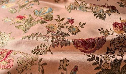 EXCLUSIEVE SAN LEUCIO LAMPASSO STOF (antiekroze kleur) -, Antiek en Kunst, Antiek | Kleden en Textiel