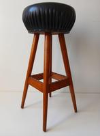 Kruk - Hout - Barkruk-Jaren 60-Vintage