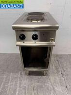 RVS Olis 2 pits elektrisch fornuis kookplaat 40 cm 400V, Ophalen of Verzenden, Gebruikt