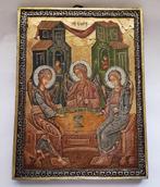 Icoon - Oude Testament Heilige Drie-eenheid, handgemaakt, Antiek en Kunst