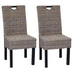 2x Kubu Rotan Stoel | Retourdeal | Handgemaakt Design, Ophalen of Verzenden, Nieuw, Overige kleuren, Twee