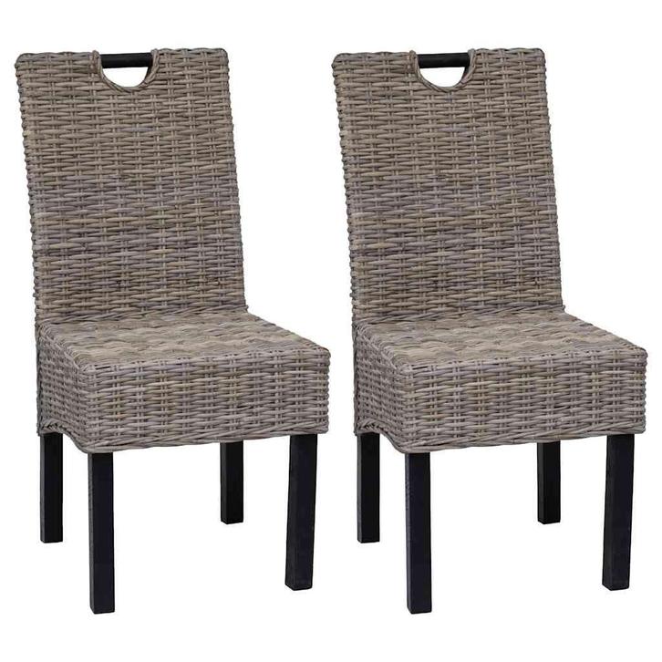 2x Kubu Rotan Stoel | Retourdeal | Handgemaakt Design, Huis en Inrichting, Stoelen, Twee, Overige kleuren, Nieuw, Ophalen of Verzenden