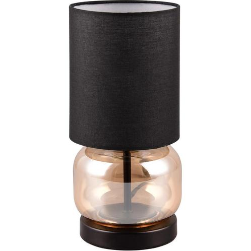 LED Tafellamp - Trion Oliy - E27 Fitting - Rond - Mat Zwart, Huis en Inrichting, Lampen | Tafellampen, Nieuw, Metaal, Ophalen of Verzenden