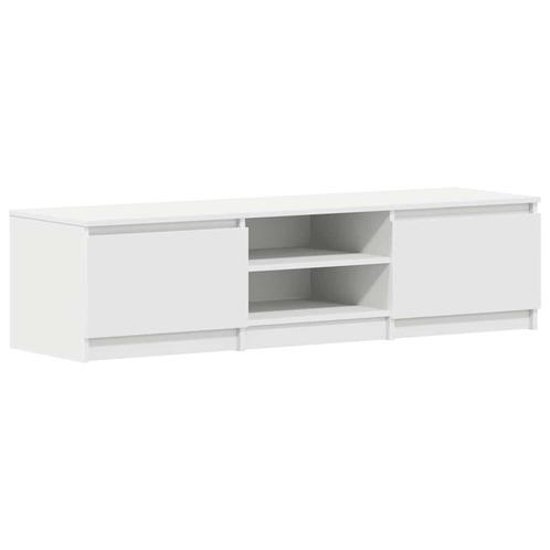 Tv-meubel 140x40 cm Wit - Tweedekansje - 42% Korting!, Huis en Inrichting, Kasten | Televisiemeubels, 75 cm of meer, Nieuw, Overige houtsoorten