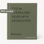 TYD IN OVERVLOED VOOR MYN GEDACHTEN 9789061344292 Beekman, Boeken, Verzenden, Gelezen, Beekman