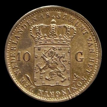 Nederland. Willem I. 10 Gulden 1837 beschikbaar voor biedingen