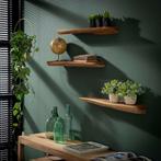 Fraaai Woody wandplank set van drie - Outlet A, Ophalen of Verzenden, Nieuw