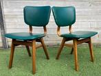 Eetkamerstoel - Hout - Twee vintage stoelen
