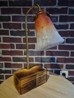 schneider - Tafellamp - zwanenhalslamp - pâte de verre,, Antiek en Kunst