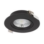 LED Inbouwspot - Hydra - slim-fit - 6w - dim2warm - Zwart, Huis en Inrichting, Lampen | Spots, Ophalen of Verzenden, Nieuw