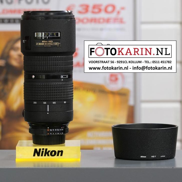Nikon AF-80-200mm f2.8 D draaizoom | Foto Karin Kollum, Audio, Tv en Foto, Fotografie | Lenzen en Objectieven, Telelens, Gebruikt