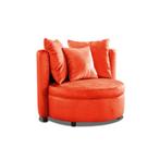 Fauteuil Lellens - fauteuils - Oranje, Nieuw, Stof