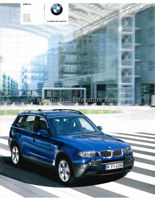 2005 BMW X3 BROCHURE FRANS, Boeken, Auto's | Folders en Tijdschriften, BMW