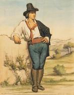 Charles Soulacroix (1825-1899) - Il ciociaro, Antiek en Kunst, Kunst | Schilderijen | Klassiek