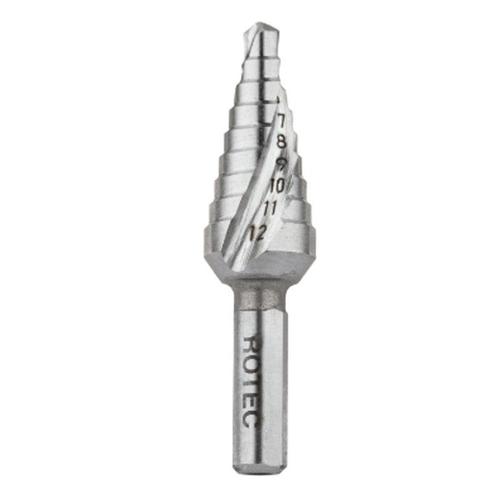 Rotec HSS Trappenboor, (2mm) nr.0/9 /ø4-12, Doe-het-zelf en Verbouw, Gereedschap | Boormachines, Nieuw, Verzenden