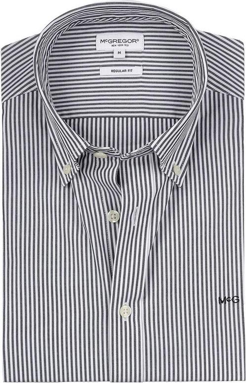 McGregor Overhemd Poplin Streep Navy maat L Heren, Kleding | Heren, Overhemden, Blauw, Nieuw, Verzenden