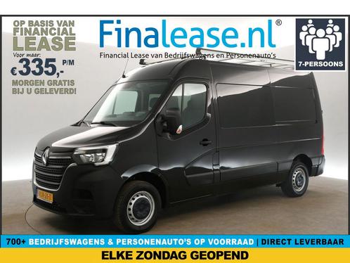 Renault Master T35 2.3 dCi L2H2 7 Pers DC Airco PDC €335pm, Auto's, Bestelauto's, Lease, Handgeschakeld, Diesel, Renault, Zwart