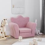 vidaXL Kinderslaapbank zacht pluche roze, Kinderen en Baby's, Kinderkamer | Overige Meubels, Verzenden, Nieuw